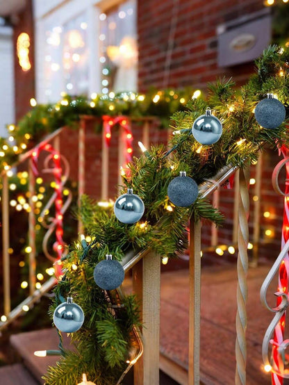 44-Piece Christmas Ball Ornament Set, Shatterproof Hanging Baubles for Christmas Tree, Wedding or Office Decor, Multi-Size Holiday Decorations