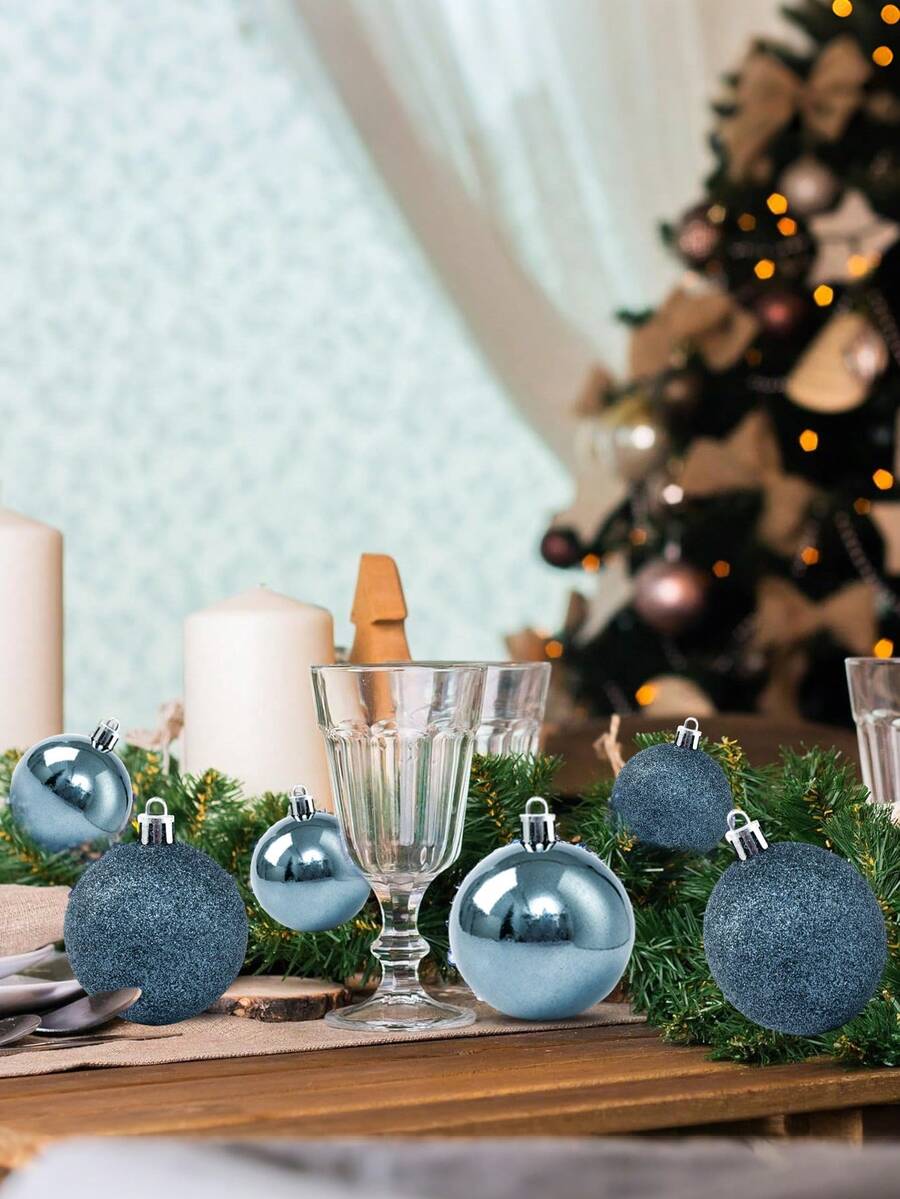 44-Piece Christmas Ball Ornament Set, Shatterproof Hanging Baubles for Christmas Tree, Wedding or Office Decor, Multi-Size Holiday Decorations