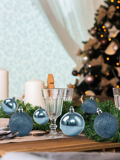 44-Piece Christmas Ball Ornament Set, Shatterproof Hanging Baubles for Christmas Tree, Wedding or Office Decor, Multi-Size Holiday Decorations