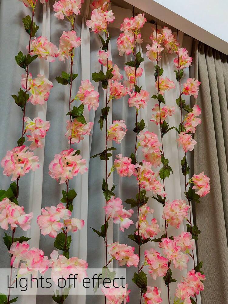 30LED Sakura Vine Light, Artificial Cherry Blossom String Light for Wall Hanging, Bedroom, Wedding or Party Decor, Romantic Home Decoration