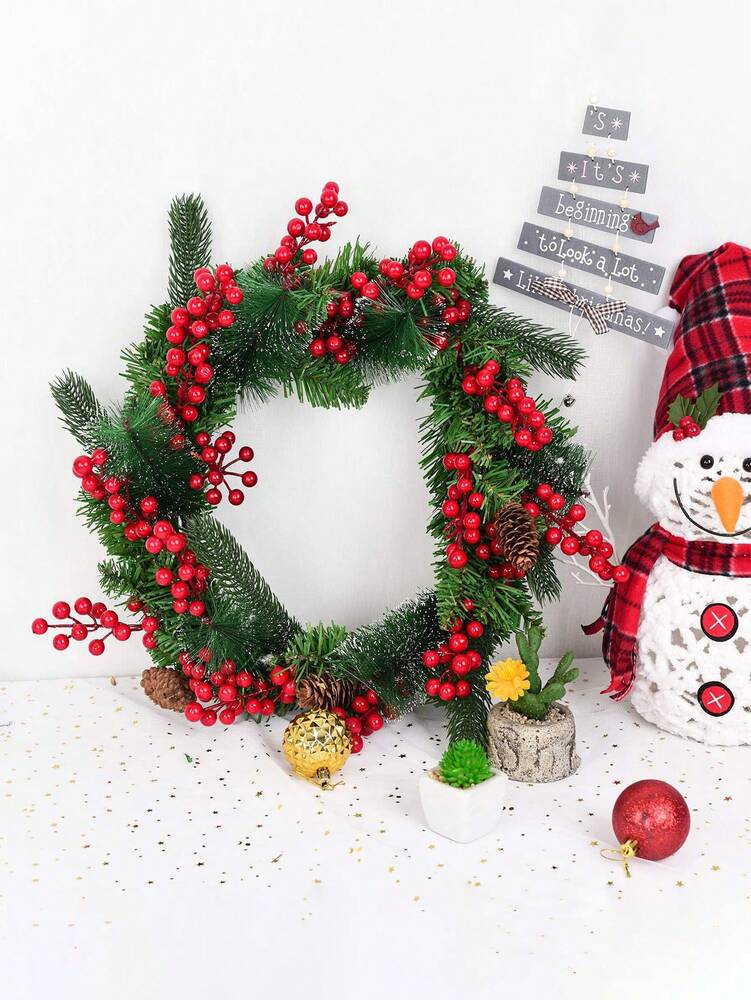 30/20/10/1pcs Artificial Red Berry Stems, Decorative Pip Berry Sprays for DIY Wreaths, Christmas Ornaments, and Winter Floral Arrangements