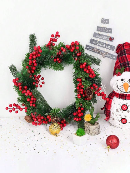 30/20/10/1pcs Artificial Red Berry Stems, Decorative Pip Berry Sprays for DIY Wreaths, Christmas Ornaments, and Winter Floral Arrangements