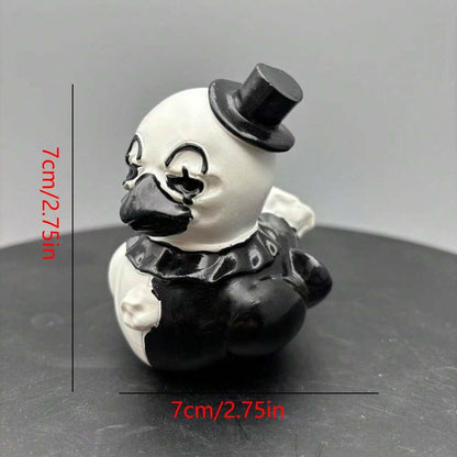 1pc Horror Clown Figurine, Handmade Polyresin Scary Clown Statue, Creepy Halloween Decoration for Bedroom or Office