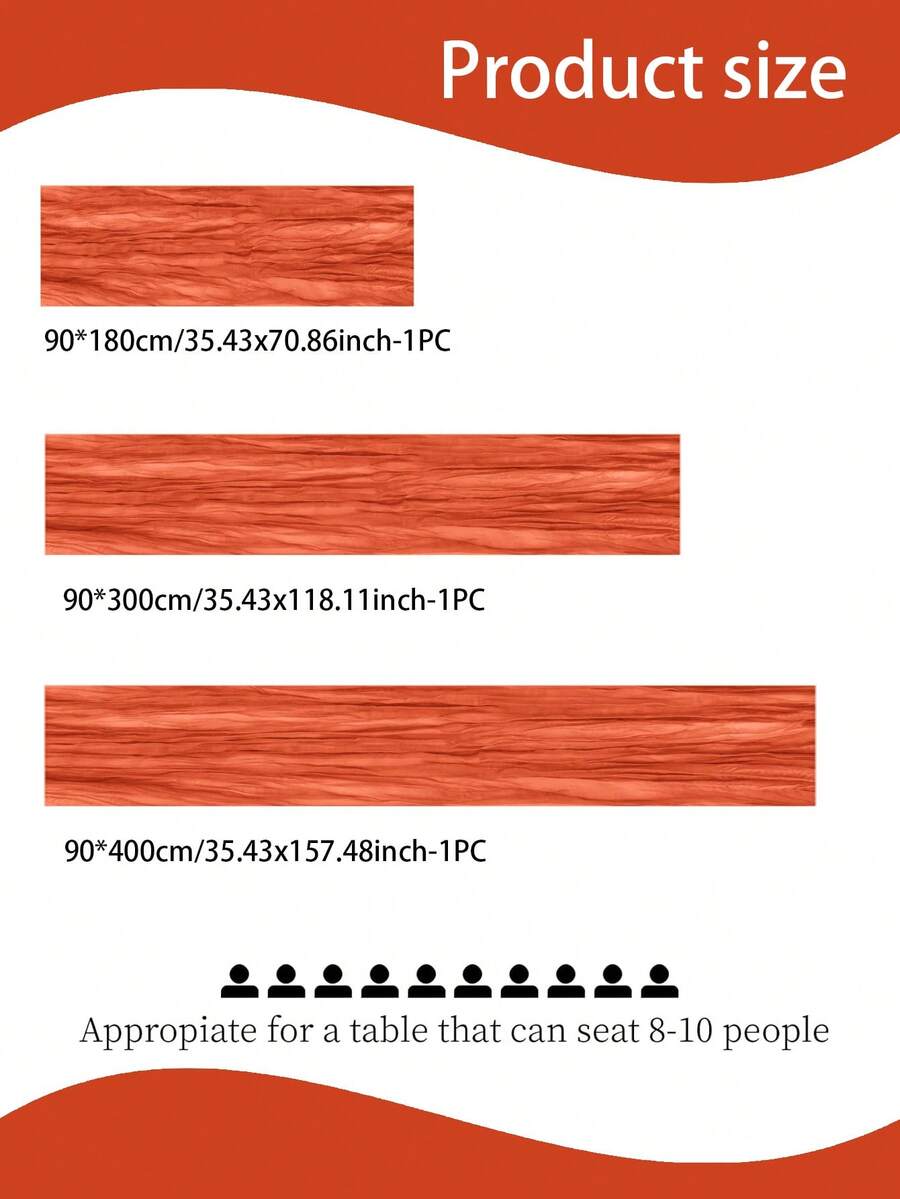 Wrinkled Cheesecloth Table Runner for Weddings and Holidays, Elegant Table Centerpiece Cloth for Christmas Dining, Birthdays, and Romantic Events