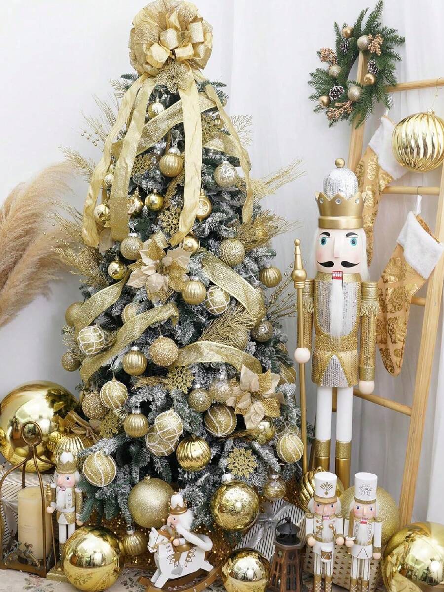 20pcs Glitter Cedar Pine Needles with Sequins, Artificial Blue and Pink Leaves for DIY Garlands, Wedding Bouquets, and Winter Holiday Home Decor