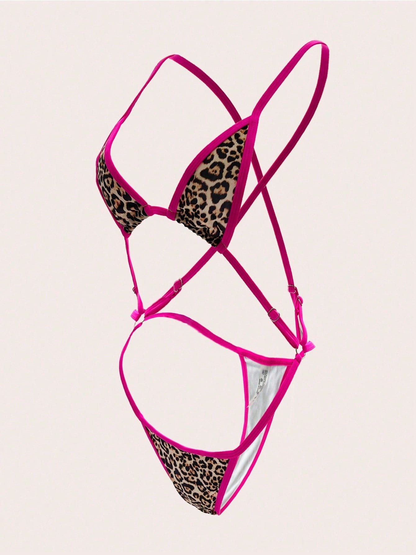 Sexy One-Piece Lingerie Set With A Three-Point Style Women's Leopard Print Sexy Lingerie Set, Rave