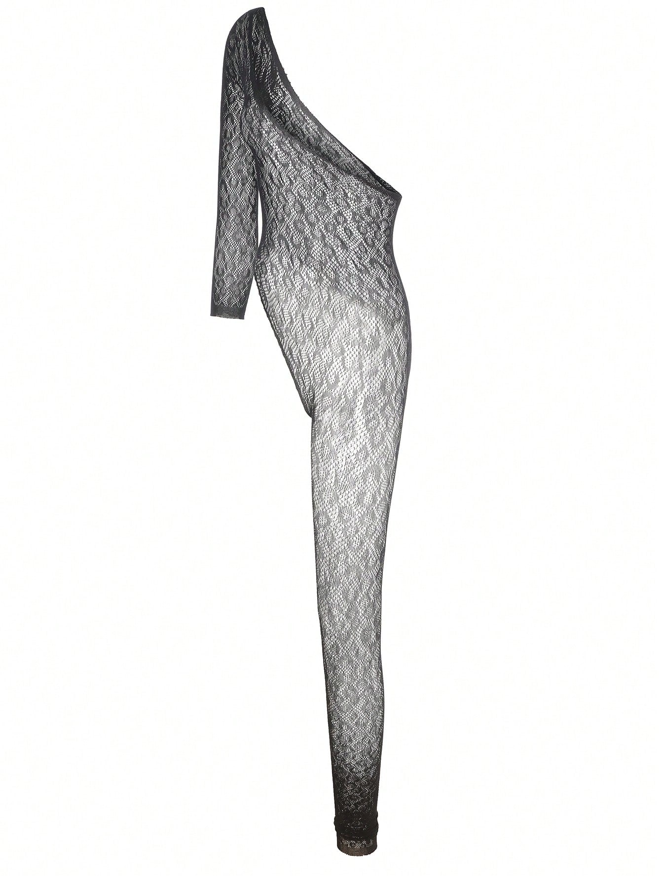 Asymmetrical Sheer Sexy Bodystocking Lingerie