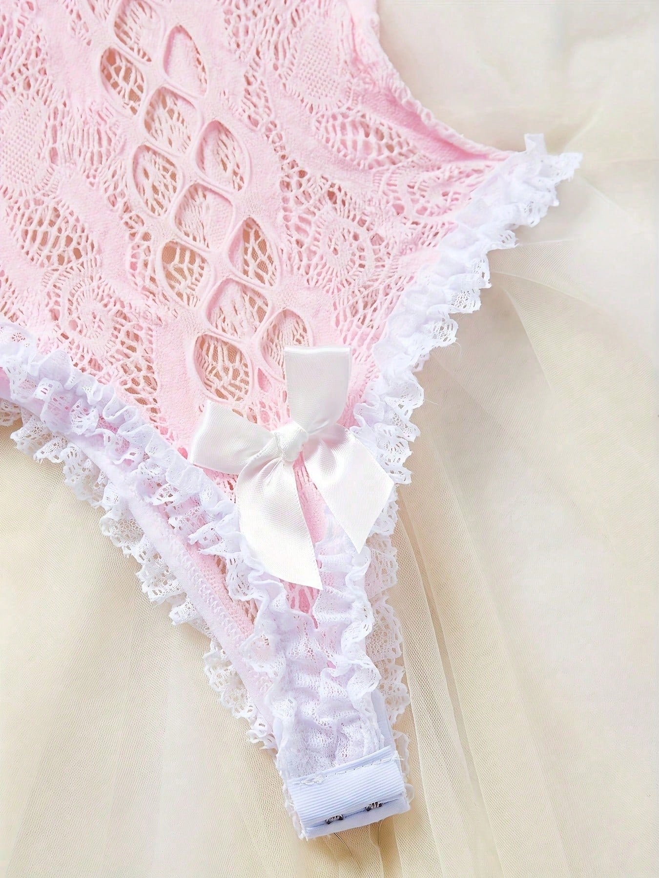 Sexy Underwear Includes Headbands, Clothes, Bracelets, Mesh Socks, Sexy Hollow Suspender Design, Which Increases The Sense Of Temptation And Has Unlimited Charm