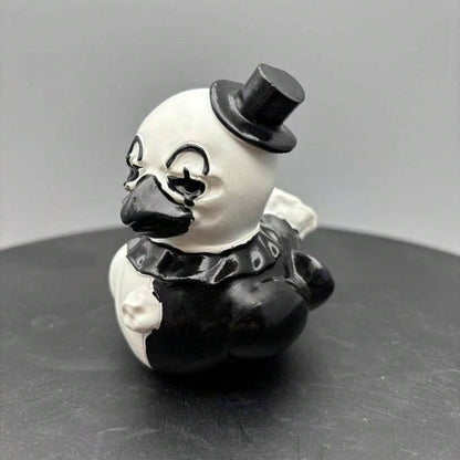 1pc Horror Clown Figurine, Handmade Polyresin Scary Clown Statue, Creepy Halloween Decoration for Bedroom or Office