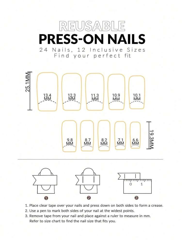 24pcs Christmas White French Press On Nails, Sweater Texture And Snowflake Design, Medium Length Holiday Nail Set With Jelly Gel & File