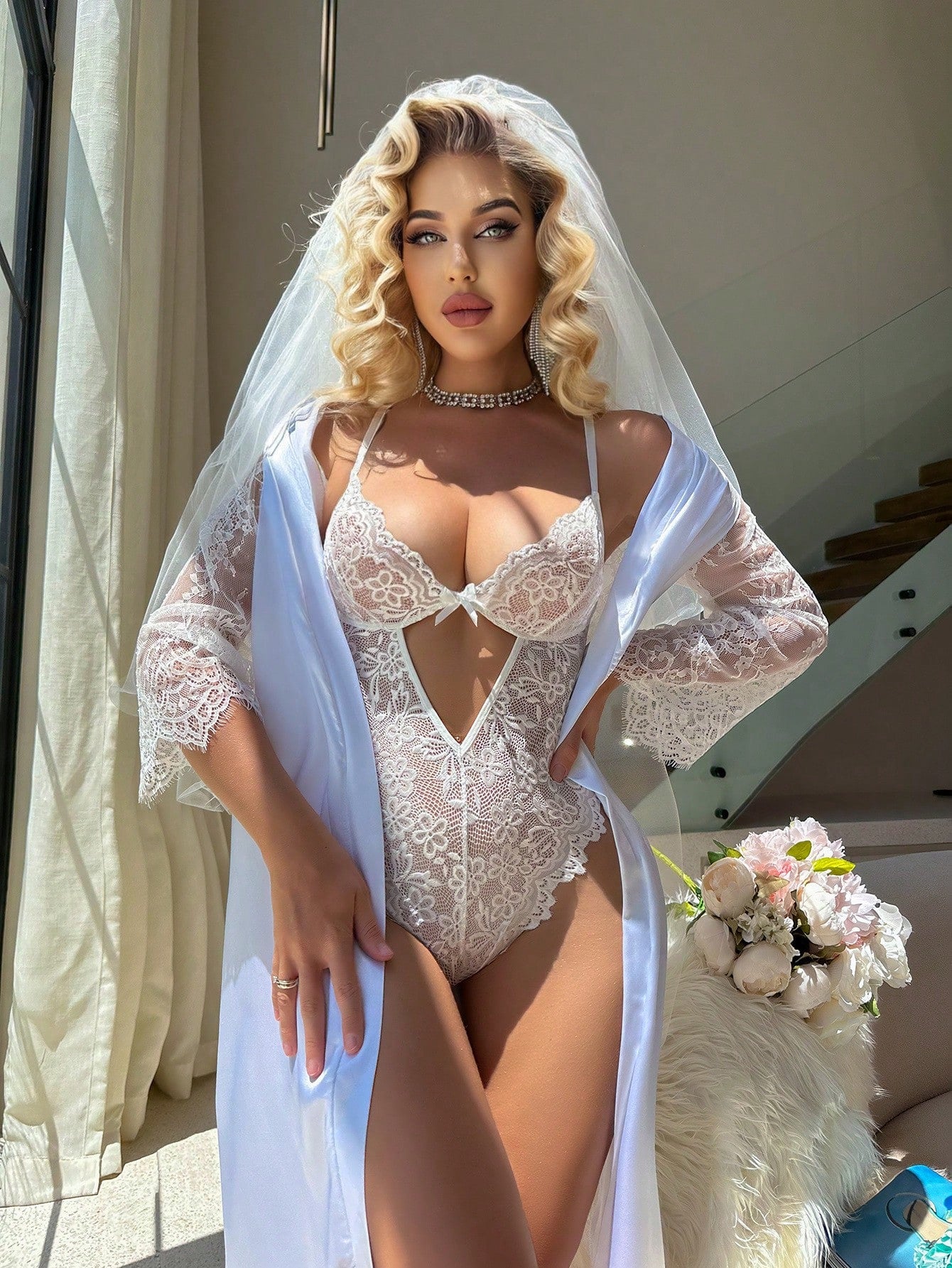 Women Lace One-Piece Bodysuit With Hollow Detail And Clean Structure, Lightweight Fabric Construction, Simple Silhouette, Flexible Fit, Suitable For General Wear And Outfit Styling