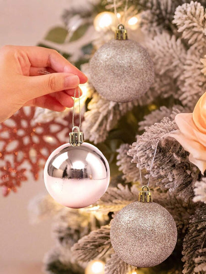 44-Piece Christmas Ball Ornament Set, Shatterproof Hanging Baubles for Christmas Tree, Wedding or Office Decor, Multi-Size Holiday Decorations