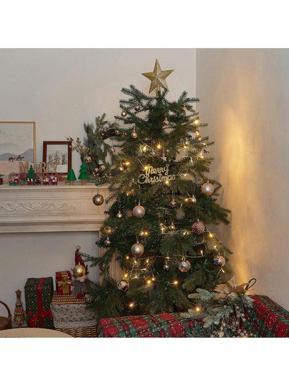 44pcs Sequined Christmas Tree Ball Ornaments, Glitter Decorative Holiday Tree Baubles, Perfect for Christmas Parties and Home Decoration