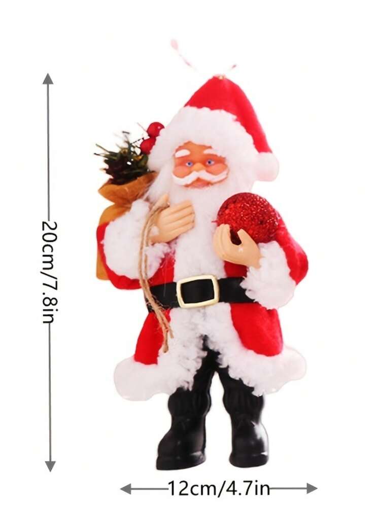 Standing Santa Claus Resin Figurine, Festive Christmas Ornament, Perfect Gift for Holiday Displays, Home, or Office Room Decorations