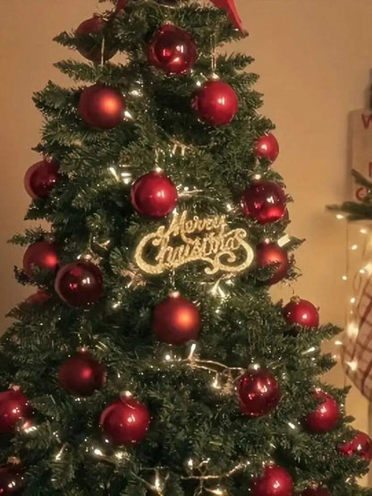 Red Shatterproof Christmas Ball Ornaments (24pcs/1pc), 1.5-Inch Pre-Strung Hanging Tree Decorations, Perfect for Holiday, Wedding, and Party Decor