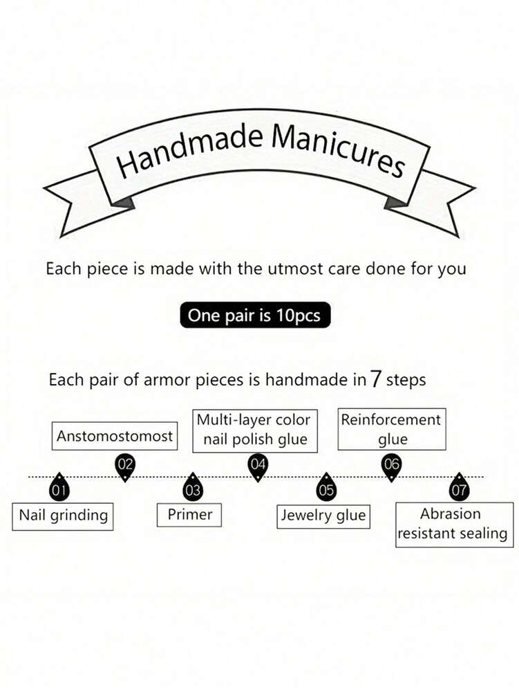 10pcs Coffin Press On Nails, Handmade Red French Tips With Diamond Embellishments, Luxurious Glossy Nail Set For Women Glam Look