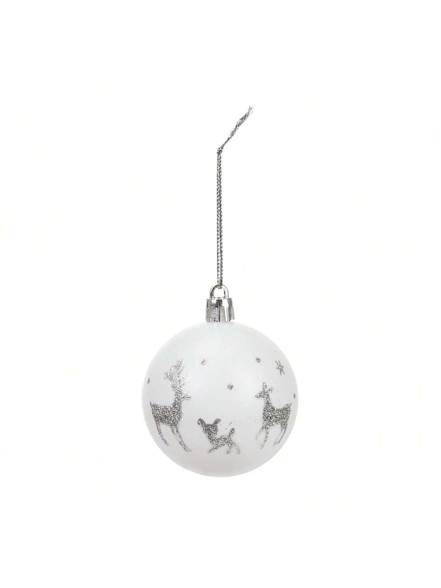 44pcs Sequined Christmas Tree Ball Ornaments, Glitter Decorative Holiday Tree Baubles, Perfect for Christmas Parties and Home Decoration