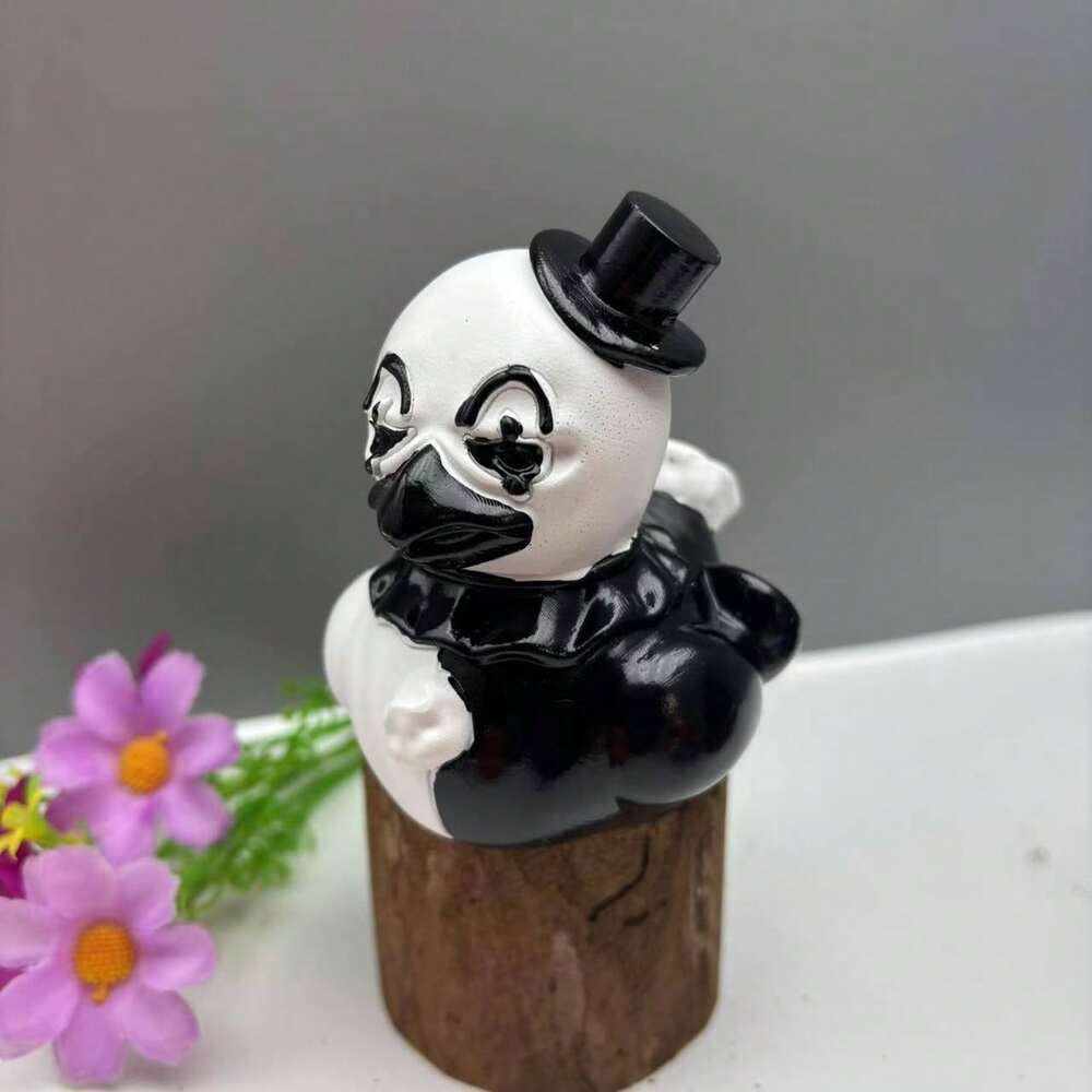 1pc Horror Clown Figurine, Handmade Polyresin Scary Clown Statue, Creepy Halloween Decoration for Bedroom or Office