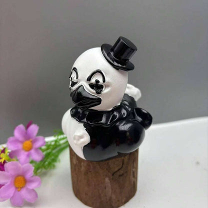 1pc Horror Clown Figurine, Handmade Polyresin Scary Clown Statue, Creepy Halloween Decoration for Bedroom or Office