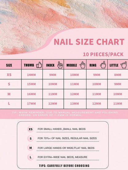 10pcs Sanrio Gothic Press On Nails, Almond Duckbill Square Shapes With Kitty Rhinestones And Zebra Pattern, Kawaii Dark French Nail Set