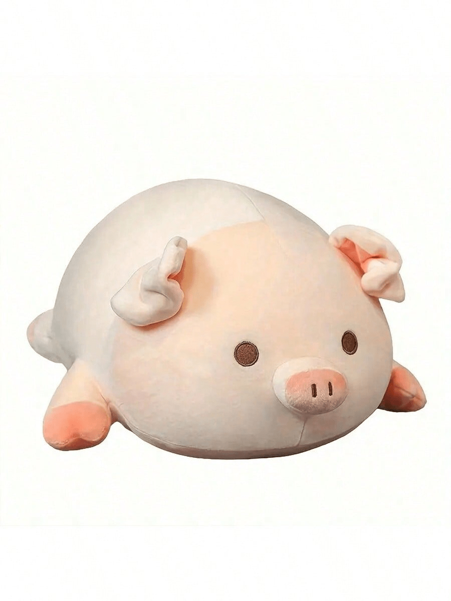 Cute Pink Pig Plush Doll, Soft Stuffed Animal Pillow for Room or Sofa Decoration