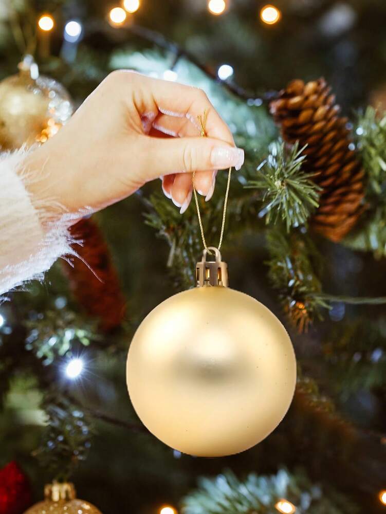 44-Piece Christmas Ball Ornament Set, Shatterproof Hanging Baubles for Christmas Tree, Wedding or Office Decor, Multi-Size Holiday Decorations