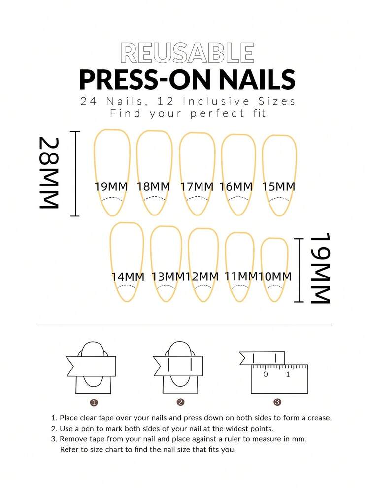 24pcs Almond Red White Rabbit Press On Nails, Ribbon And Heart Design, Cute Christmas Nail Set For Women Girls Holiday Wear