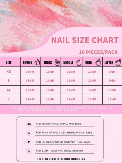 10pcs Sanrio Pink Hello Kitty Press On Nails, Duckbill Almond Square Mix With Bow Heart Rhinestones, Pink Leopard Ice Clear French Nails