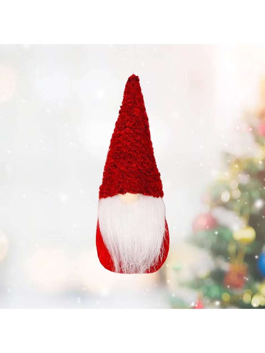 3pcs Knitted Forest Gnome Ornaments, Faceless Plush Dolls for Christmas Tree Decoration, Cute Holiday Figurines for Winter Home and Party Decor