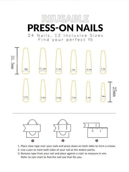 24pcs Long Coffin Cherry Press On Nails, 3D Glossy Painted Fruit Design, Handmade Acrylic Nail Set With Glue & File For Women Party Wear