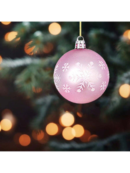 44pcs Sequined Christmas Tree Ball Ornaments, Glitter Decorative Holiday Tree Baubles, Perfect for Christmas Parties and Home Decoration