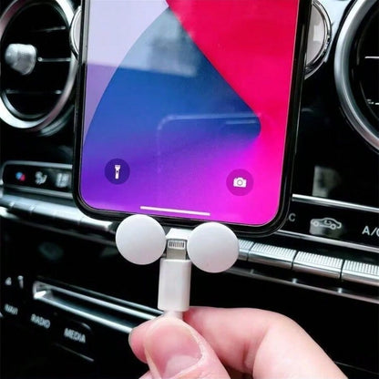 1pc Cartoon Car Phone Holder, Air Vent Mount Stand for iPhone & Android, Cute Car Accessory for Navigation & Hands-Free Use
