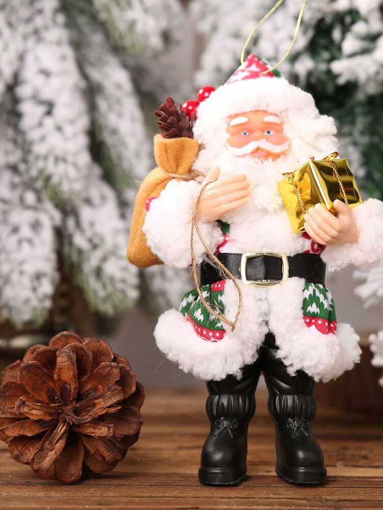 Standing Santa Claus Resin Figurine, Festive Christmas Ornament, Perfect Gift for Holiday Displays, Home, or Office Room Decorations