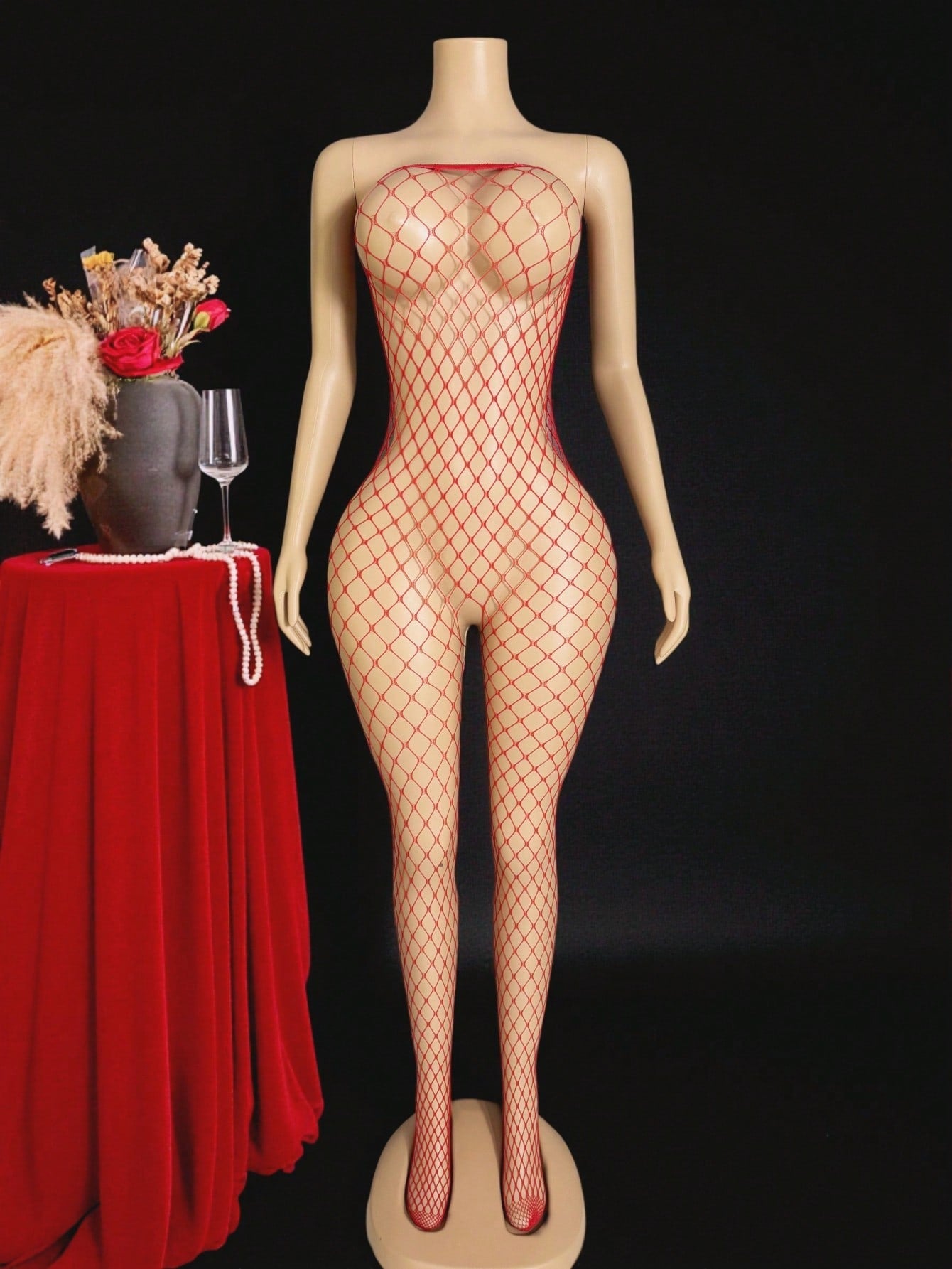 Sexy Hollow-Out Sheer Bodystocking