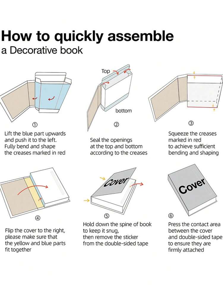 3pcs LOVE AT HOME Decorative Books Set, Stylish Faux Book Ornaments for Coffee Table, Shelf or Office Decor, Creative Living Room Display Props