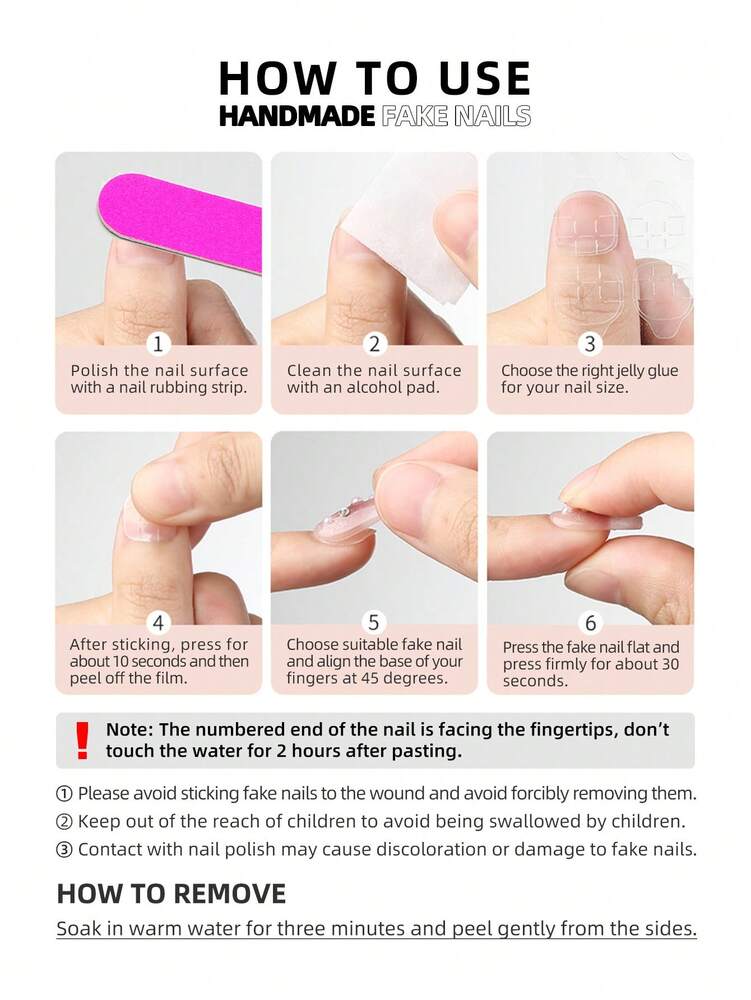 10pcs Short Trapezoid Press On Nails, Brown And White Capybara Design, Cute Handmade Acrylic Nails For Women Daily School Or Party Wear