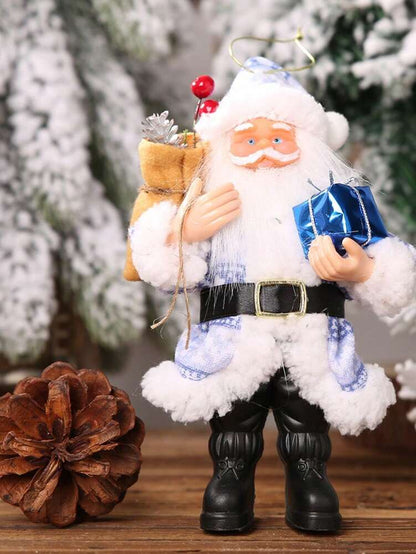 Standing Santa Claus Resin Figurine, Festive Christmas Ornament, Perfect Gift for Holiday Displays, Home, or Office Room Decorations
