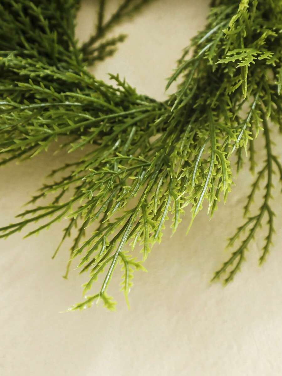 Christmas Candle Ring Holder with Red Flowers, Gold Berries & Greenery, Holiday Table Centerpiece