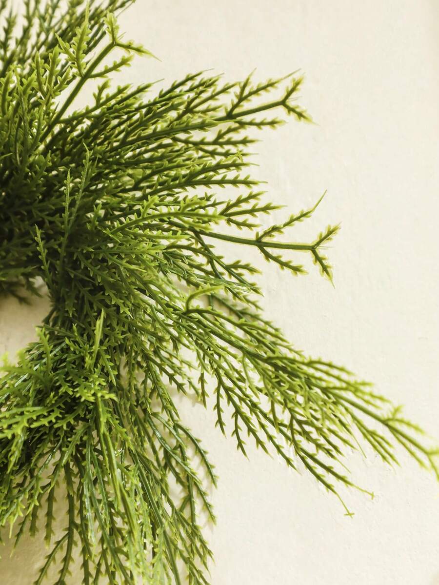 Christmas Candle Ring Holder with Red Flowers, Gold Berries & Greenery, Holiday Table Centerpiece