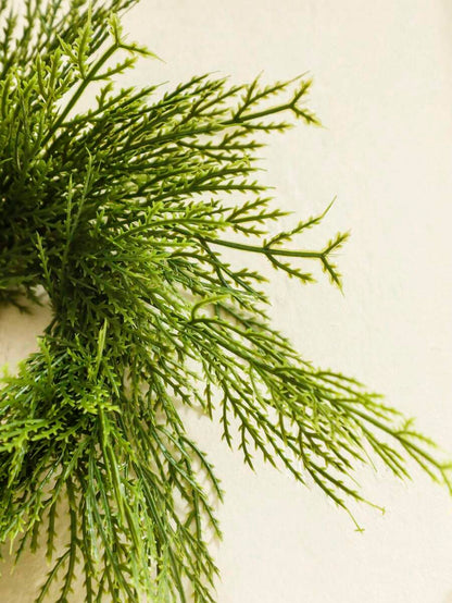 Christmas Candle Ring Holder with Red Flowers, Gold Berries & Greenery, Holiday Table Centerpiece