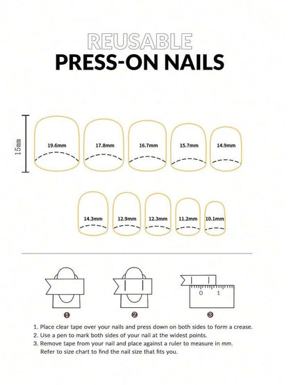 10pcs Short Square Christmas Press On Nails, Red And Green Design With 3D Holiday Charms, Acrylic Nail Set For Women Wedding Or Festival Wear
