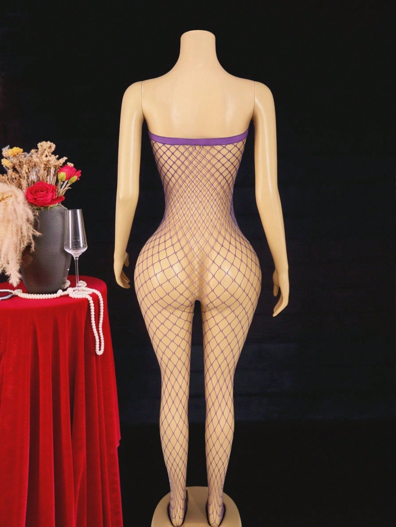 Sexy Hollow-Out Sheer Bodystocking