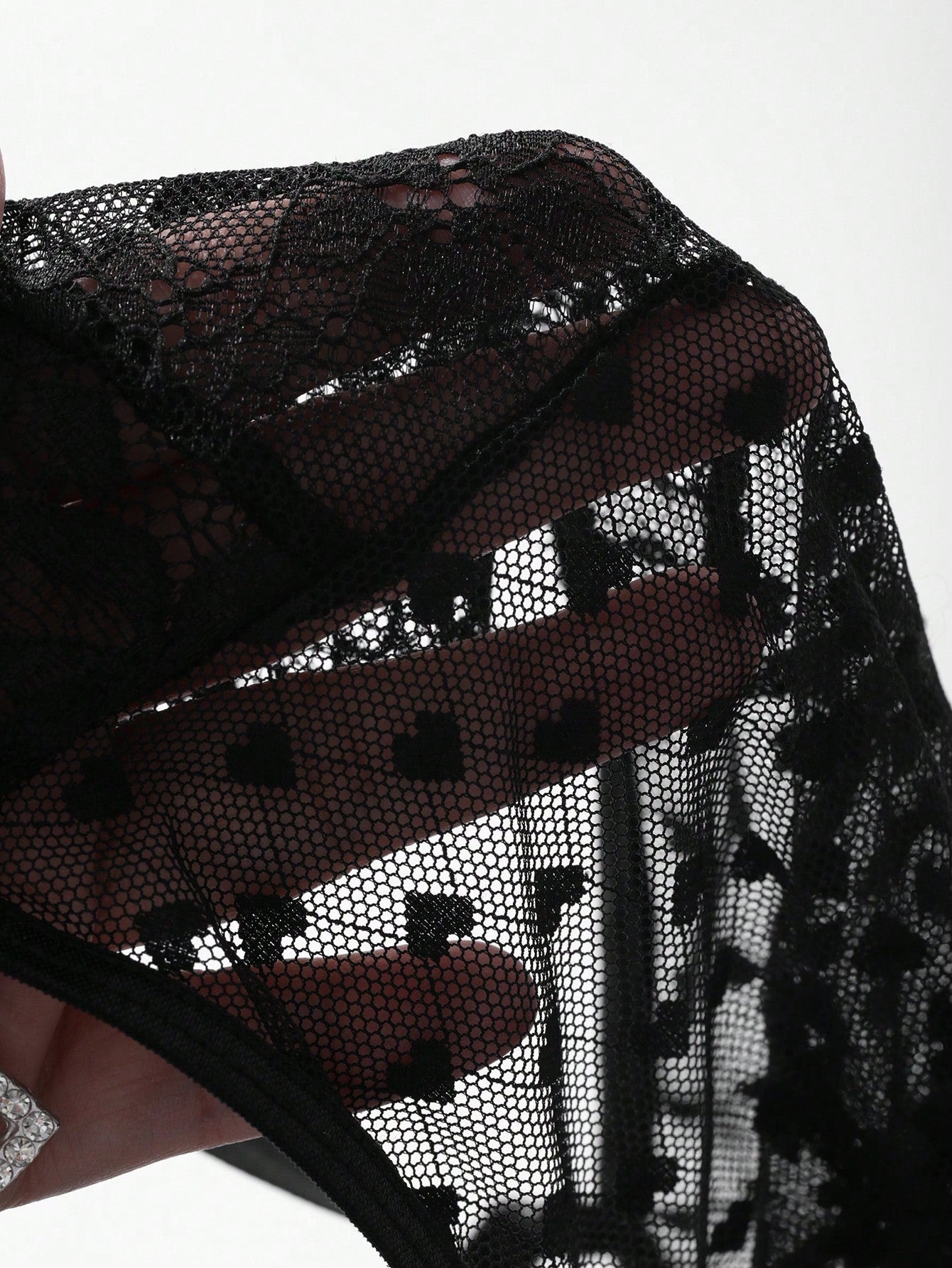 Adjustable Sheer Mesh Hollow-Out Sexy Bodysuits For Women Going Out
