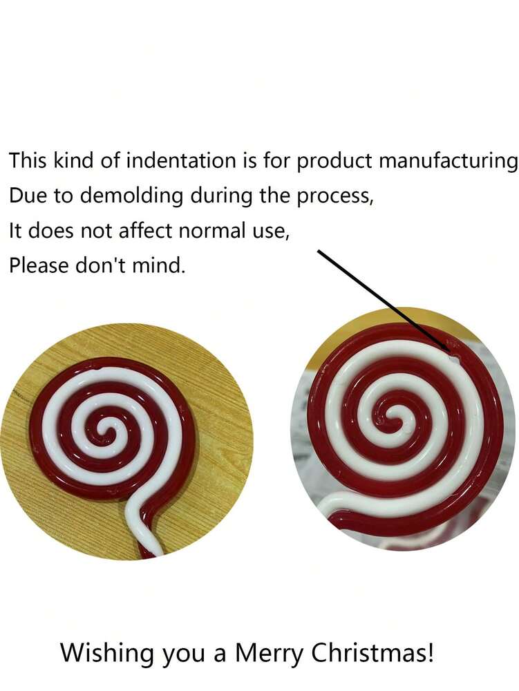 5pcs 5-Inch Christmas Candy Ornaments, Red and White Lollipop Decorations, Fun Hanging Props for Christmas Trees, Fireplaces, and Holiday Scenes