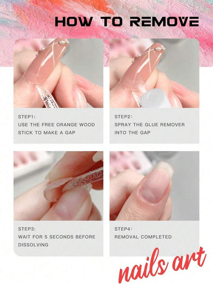 10pcs Snow Press On Nails, 3D Santa And Gift Box Design With Candy Cane And Tree Charms, Handmade French Tips For Women Christmas Daily Use