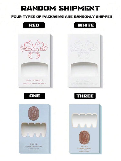 24pcs Medium Square Green French Press On Nails, Butterfly Rhinestone Charm Design, Gradient Glitter Nail Set For Women Party And Daily Wear